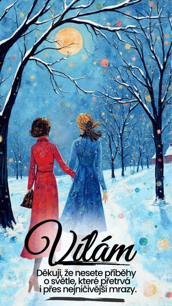 zima vílám, sníh, mráz, povzbuzení